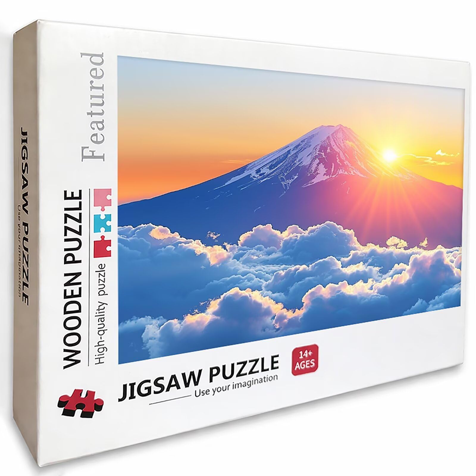 Puzzle 4000 elementów dla dorosłych o zachodzie słońca, drewniane puzzle 142 x 86 cm, części ściśle do siebie pasują, dla mężczyzn, kobiet, starszych seniorów, relaks i odstresowanie, dekoracja