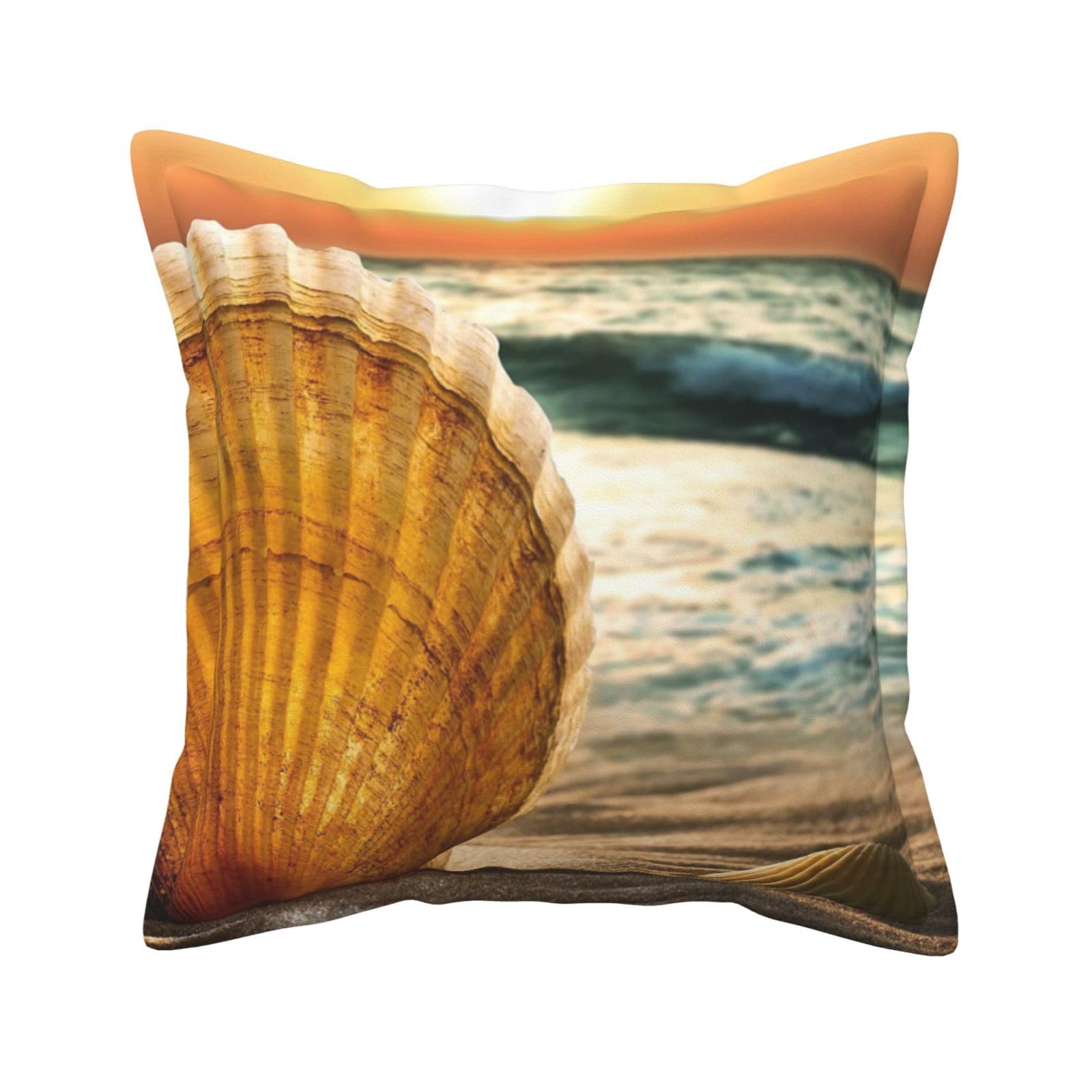 Housses de coussin en cuir décoratives haut de gamme imprimé sable 45 cm
