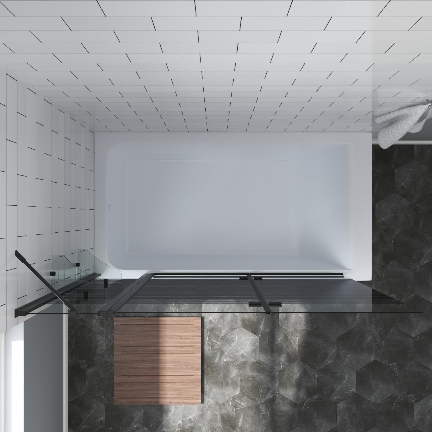 Walk In Dusche Duschwand 100 cm