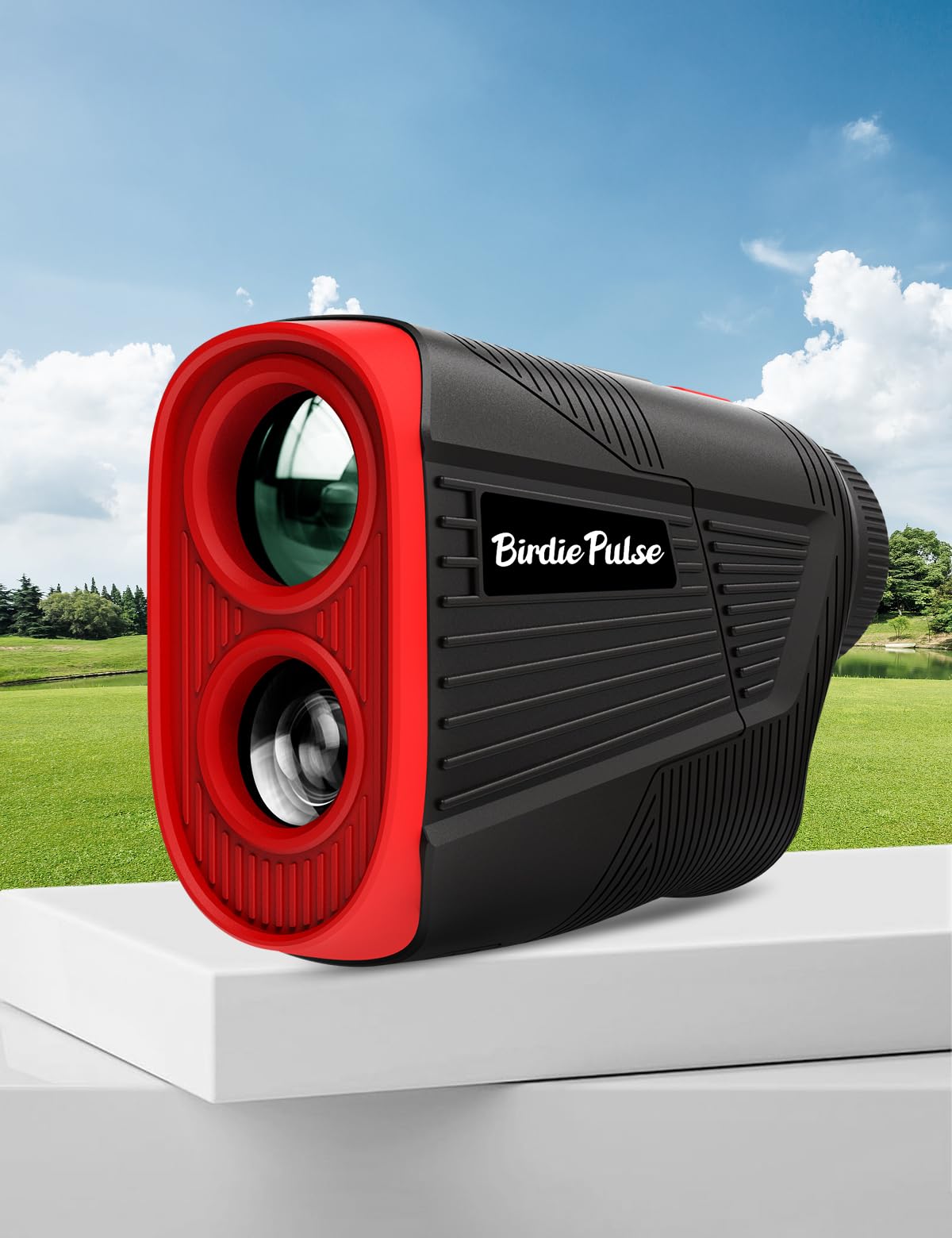 Telemetro da golf con pendenza e magnete, telemetro da 1300 metri per golf, vibrazione di bloccaggio della bandiera, ingrandimento 6-6,5x e LCD HD, telemetro da golf ricaricabile, nero