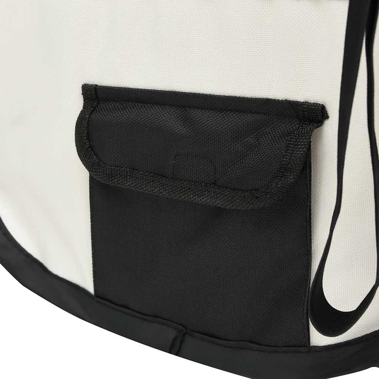 Fasba Parque Plegable para Perros - Entrenamiento y Juegos, 145x145x61 cm, Negro y Crema, Poliéster y Acero, Incluye Bolsa de Transporte Modelo FCLRZJ-171008ES
