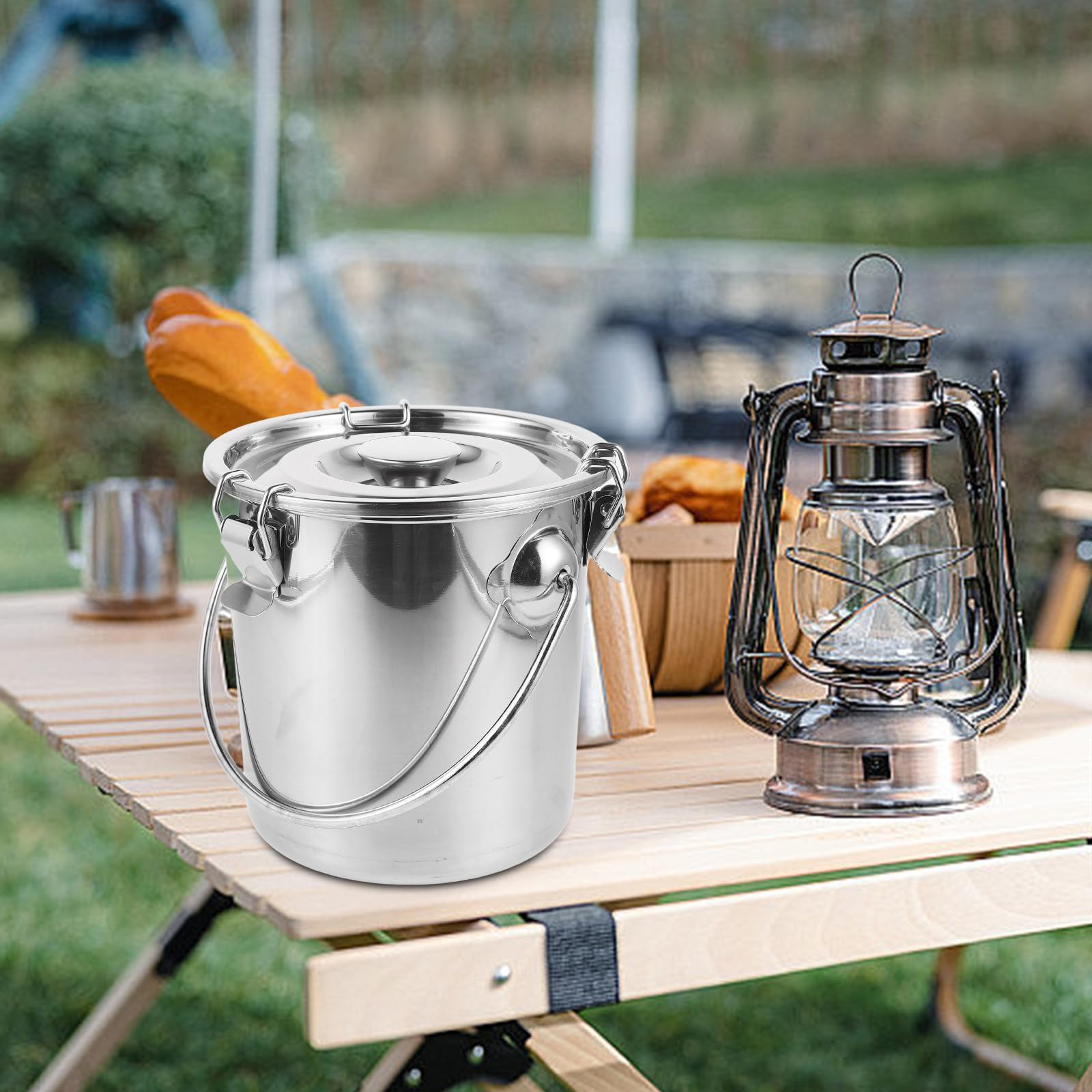 Luftdichter Edelstahl Kaffeedose 3l mit Dichtem Verschluss und Auslaufsicherem Deckel für Reisen und Outdoor Abenteuer