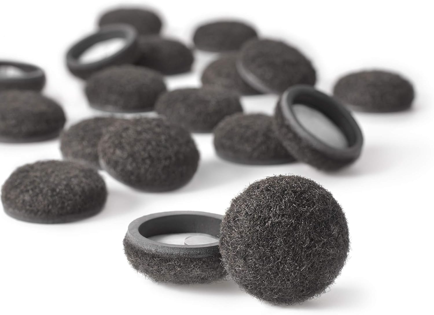 Super Sliders 4338595N Formed Felt Furniture Movers for Hardwood Floors, 1 Inch, Brown, 20 Count - - 