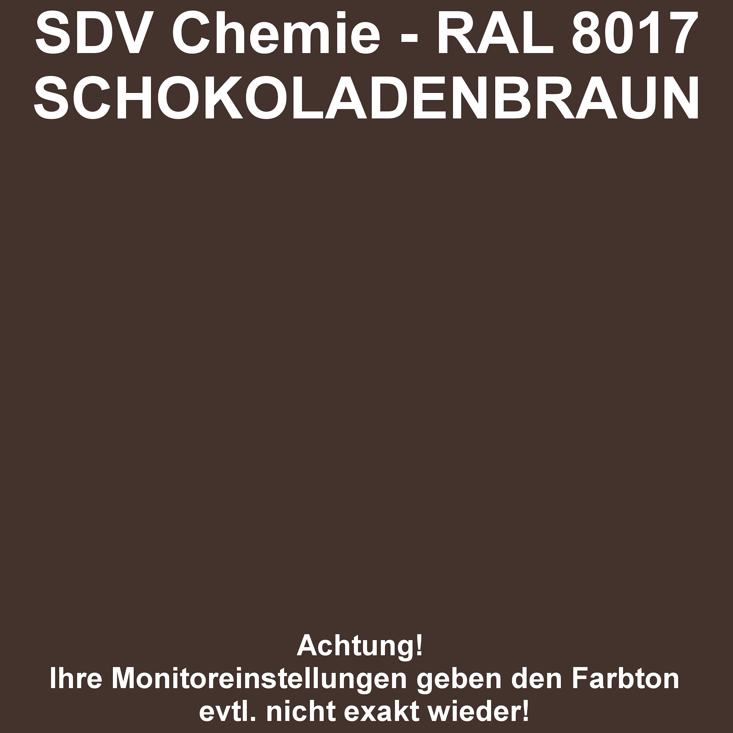 SDV Chemie Lackspray RAL 8017 SCHOKOLADENBRAUN 12x 400ml glänzend Acryllack