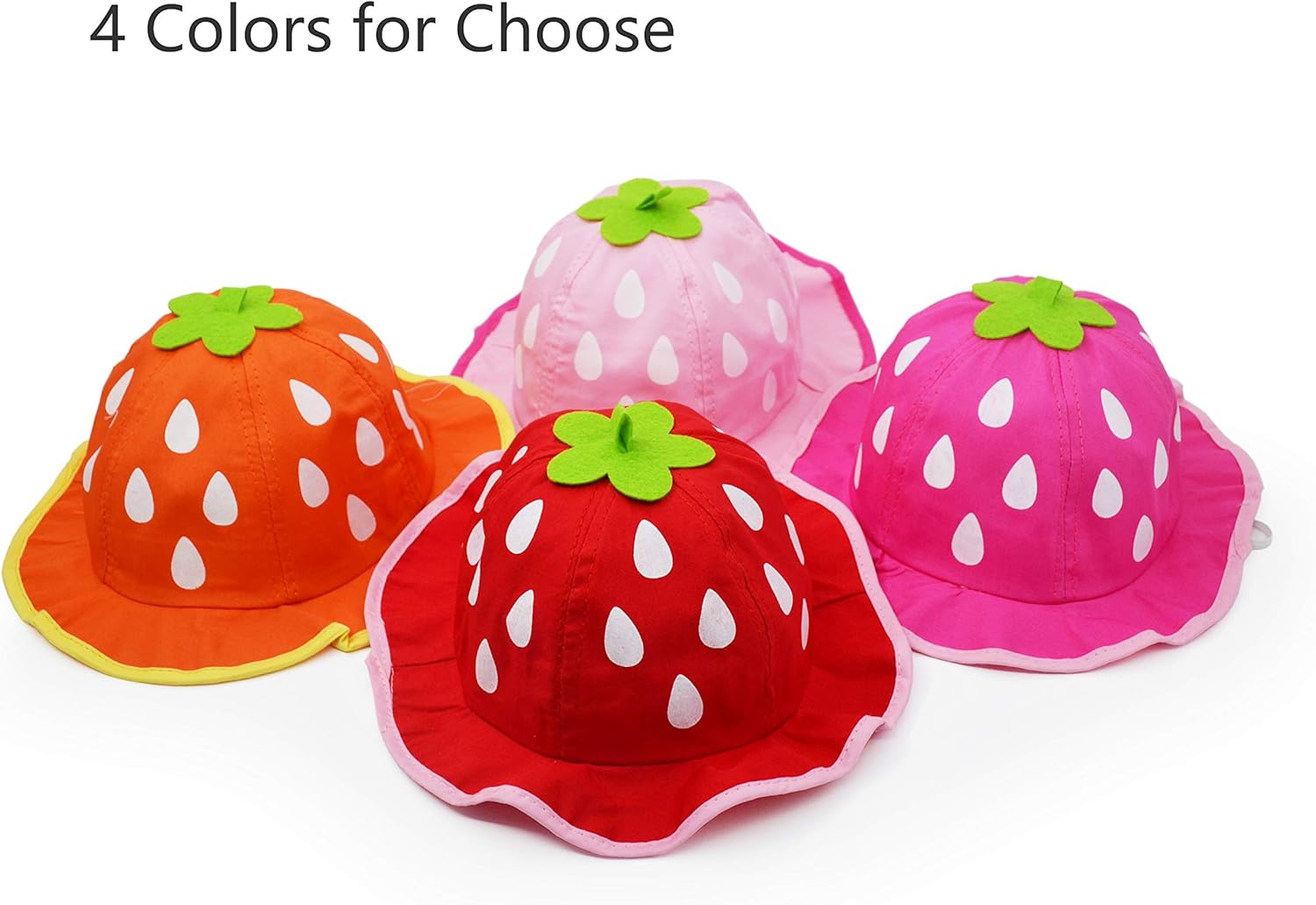 UltraKey Bucket Hat, Fashion Baby Kids Boys Girls Strawberry Cap Toddler Spring Bucket Hat Sun Cap - Image 5