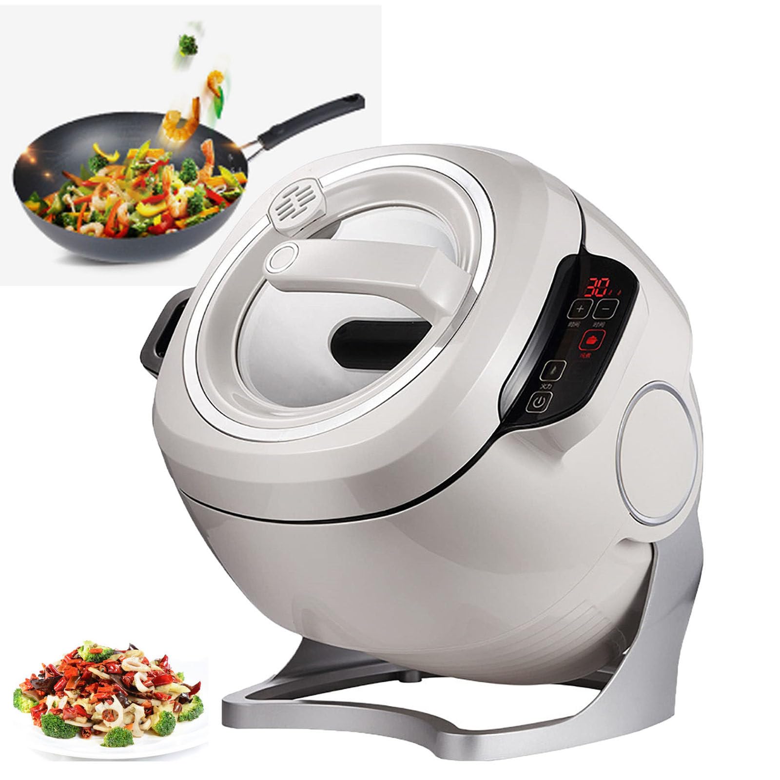 ylpddmm 6L Automatic Cooking Machine,Commercial Food Processor