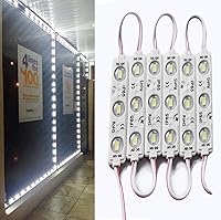 Vista 21 de LED Module, 100pcs 49.8 Ft 5730 SMD 150LM Per LED Module IP65 Waterproof Decorative Light for Advertising Signs with Tape Adhesive Backside