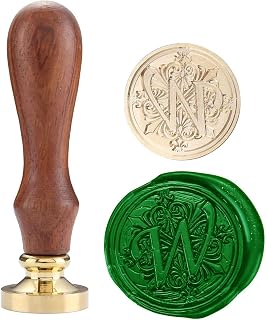 Classic Wooden Letter W Alphabet Letter Initial Wax Classic Sealing Wax Seal Stamp