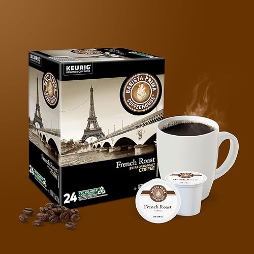 Miniatura 7 de Barista Prima Coffeehouse, cápsulas Keurig de tostado francés para una sola porción, 96 unidades