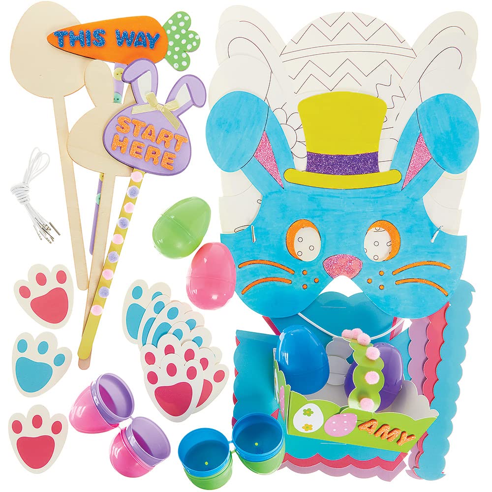 Baker Ross Ghirlande Creative A Forma Di Uovo Di Pasqua – Confezione Da 10, Lavoretti Fai Da Te Per Bambini