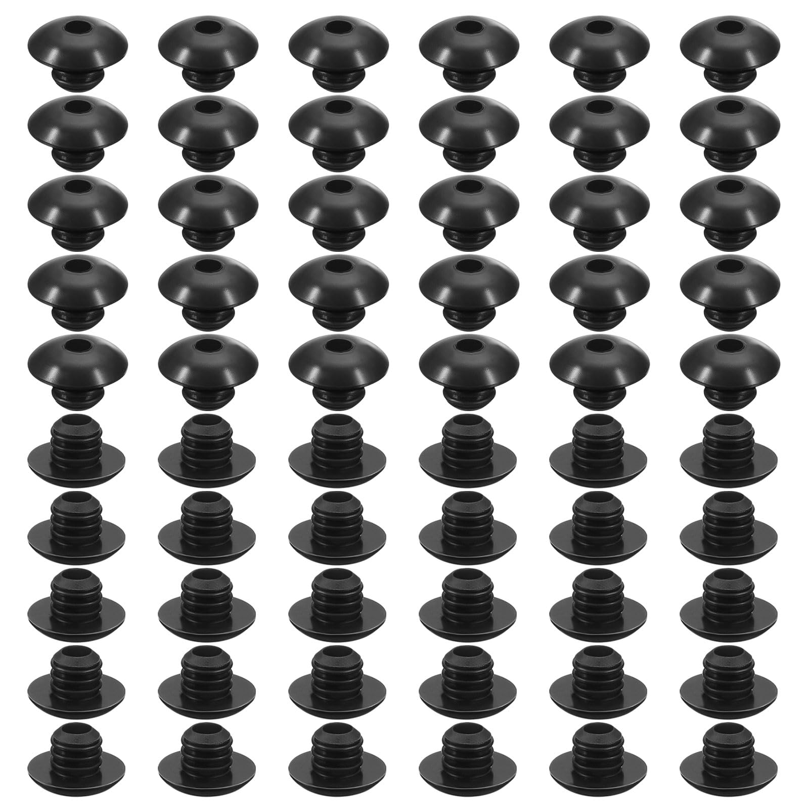 sourcing map 150pcs Pegboard Hook Locks, Pegs Board Plugs Shelf Hook Stopper Clips Fits 1/4 Inch Pegboard Hooks for Stopping Hooks from Falling Off(Black)
