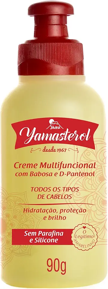 YAMA Creme Capilar Multifuncional Yamasterol con Babosa e D.Pantenol, Amarelo