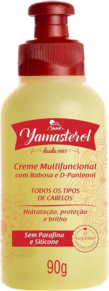 YAMA Creme Capilar Multifuncional Yamasterol con Babosa e D.Pantenol, Amarelo