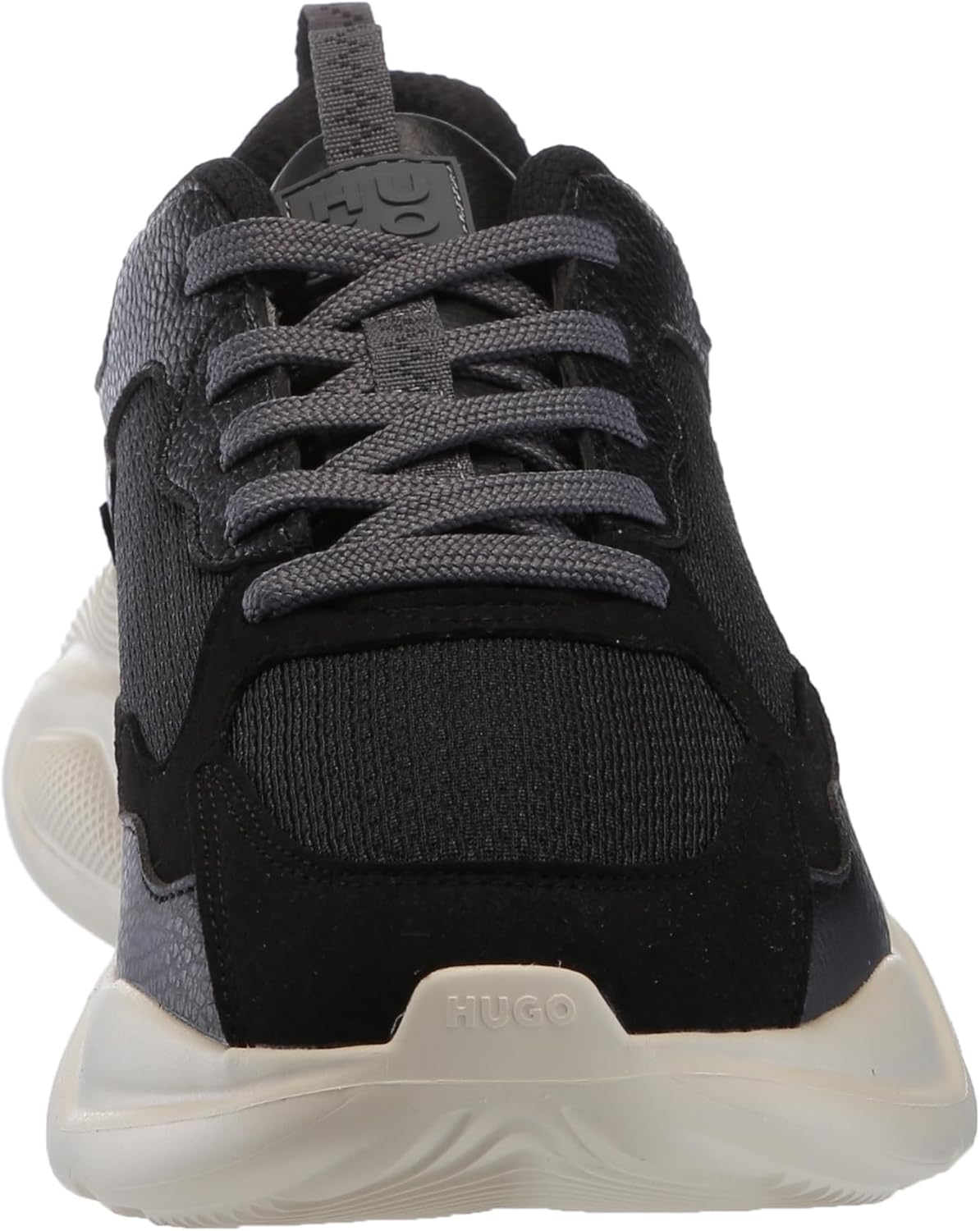 HUGO Mens Running Style Mix Material Sneakers - Image 2