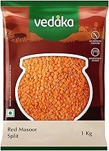 Vedaka Popular Red Masoor Dal Split, 1kg