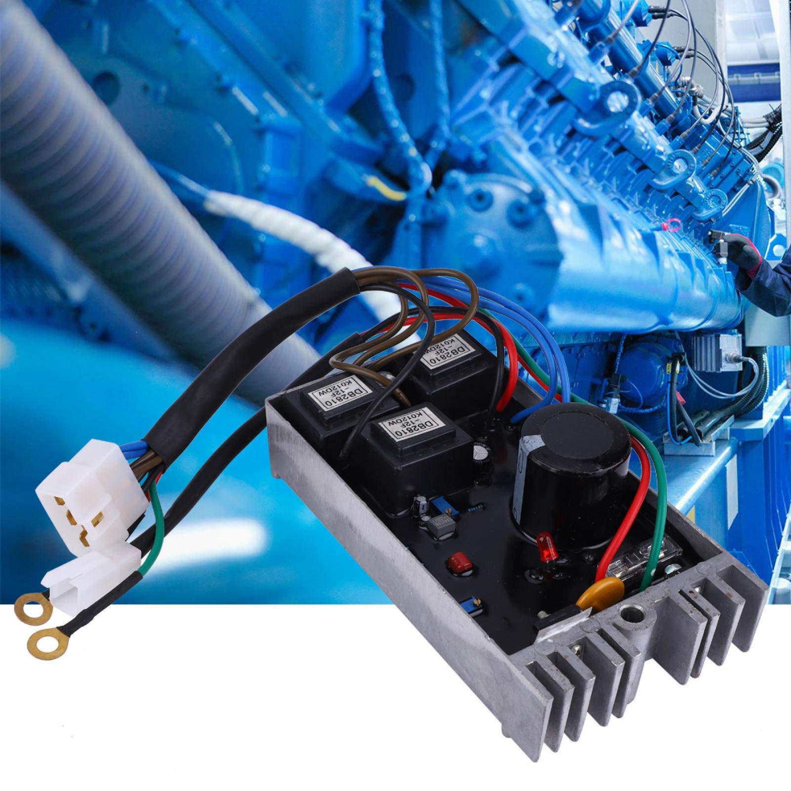 Regulador de voltaje del generador, regulador de voltaje de las piezas del generador AVR KI-DAVR 150S3 para generador trifásico de 15KW