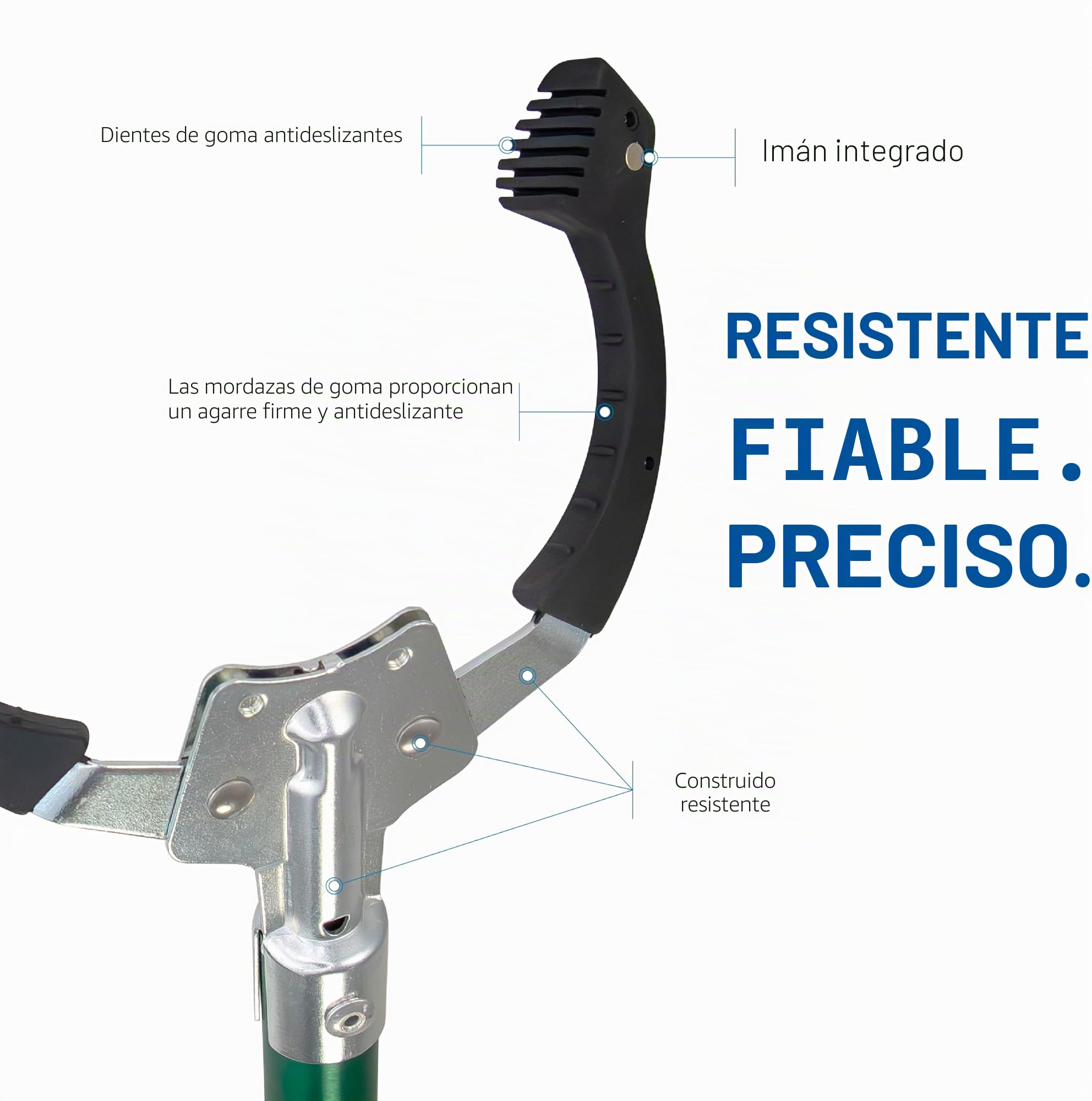 Unger Professional 36" Nifty Nabber Reacher-Herramienta de Agarre y recogedor de Basura, Seleccionar, Verde, 91.44 cm