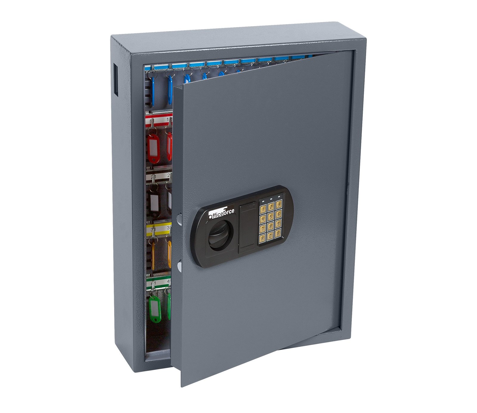 Coffre-Fort à Clés avec Serrure Électronique, Boîte de Sécurité à Code Numérique pour 100 Clés, Serrure à Double Boulon, Acier, 55 x 40 x 12 cm (20102)