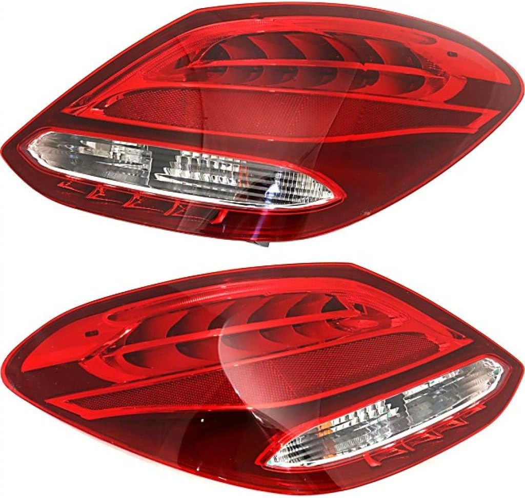 CarLights360 For Mercedes-Benz C300 Tail Light 2015 2016 2017 2018 Driver Side Bulbs Included MB2800143-205 906 18 02 | W205 | for Sedan