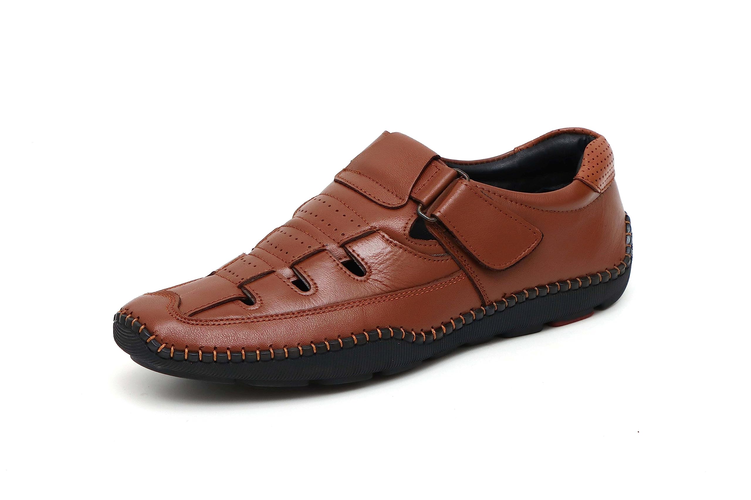sf sanferrara Genuine Leather Fisherman Sandals for Men (6 UK to 12 UK)-picture-17