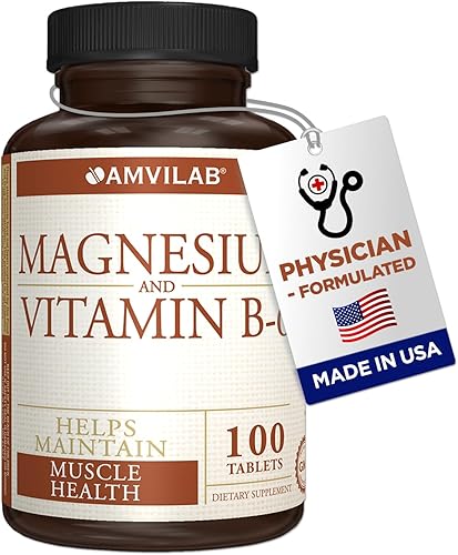 Magnesio y vitamina B6 - Ayuda a mantener la salud muscular - Apoya la salud cerebral y la función nerviosa - Ayuda a la vitalidad diaria y la