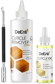 Cuticles Maintenance Pack, Bundle Includes Citrus Scented Cuticle Remover, Cuticle Oil for Nails, and Metal Pusher Tool, Salon Grade Nail Care, Home Manicure and Pedicure Kit