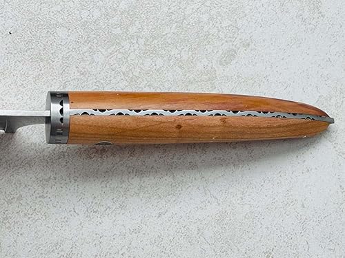 Miniatura 3 de Laguiole en Aubrac Cuisine Gourmet Acero inoxidable totalmente forjado hecho en Francia, cuchillo de chef de cocina de 8 pulgadas (mango de madera