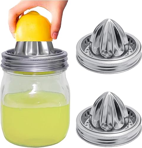 Miniatura 2 de Tapas para tarros de acero inoxidable, tapas de almacenamiento con sellos de silicona para tarros de conserva de boca ancha, superficie pulida,