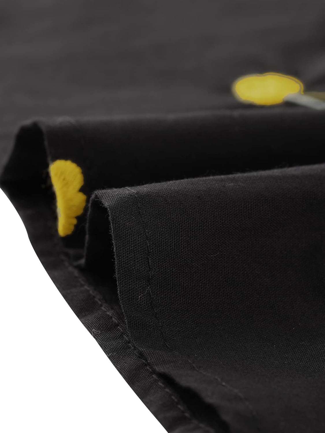 Allegra K Women's Shirt Dress Long Sleeve Collared Floral Embroidered Casual Mini Dresses - Image 5