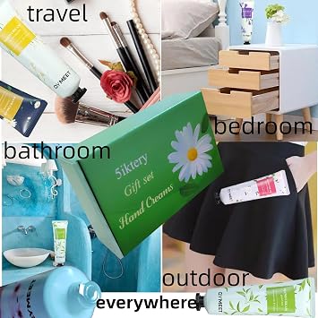 21 Pack Hand Cream Gift Set, Gentle Hand Cream Lotion with Natural Plant Flower Fruit Flavour for Self Sensitive Skin, Extra Moisturising Cream for Outdoor Use, Travel Size