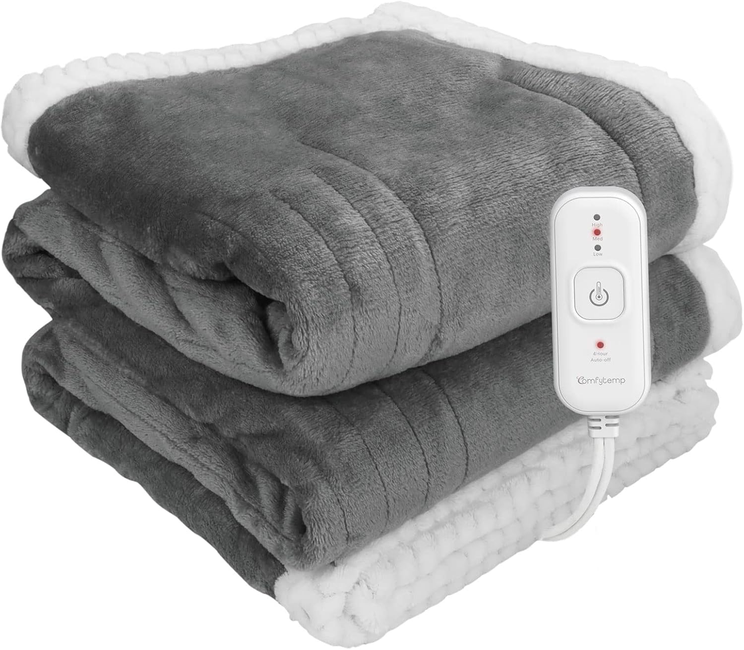 Comfytemp Heated Throw Blanket Single (160 X 130cm), Large Electric