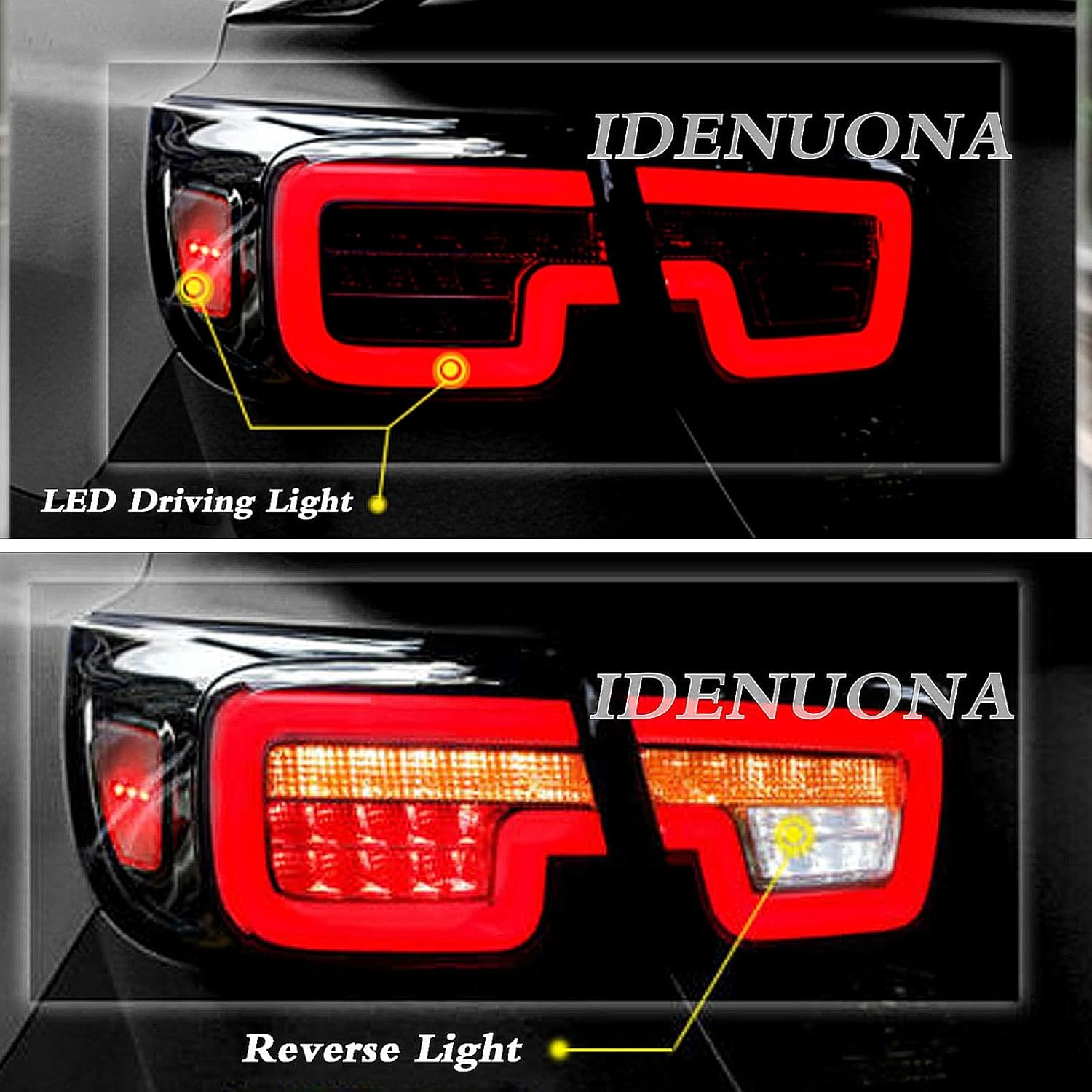 LED Rear Lamp Assembly LED Tail Lights For Chevrolet Malibu 2013-2016 Black