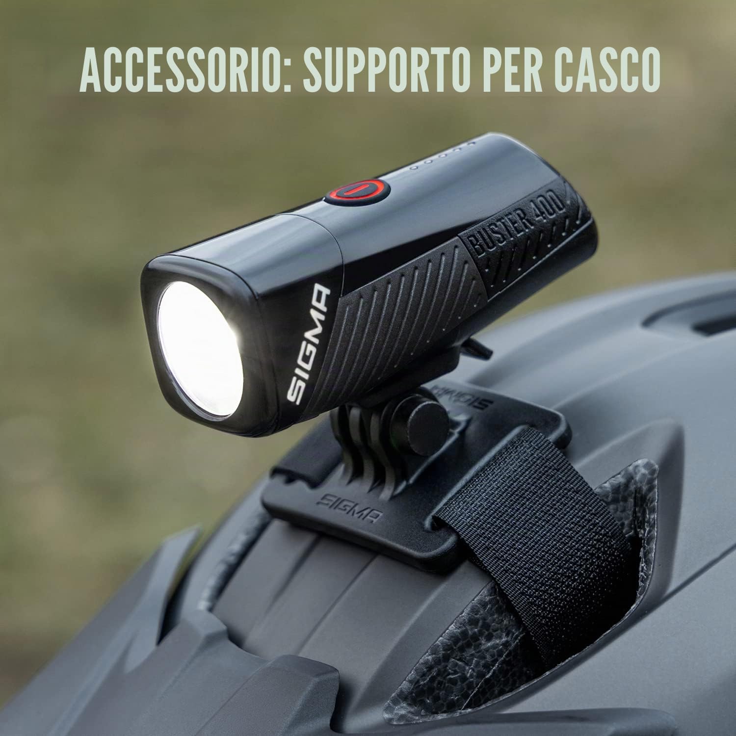 SIGMA SPORT - BUSTER 400 FL | BUSTER 400 FL e BLAZE FLASH | Luce per bici a LED da 400 lumen | luce anteriore a batteria con cinque modalità di illuminazione | fissaggio con funzione di sgancio rapido