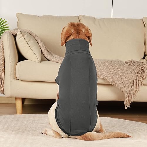 Miniatura 6 de ROZKITCH Abrigo de invierno para perro, pijama suave para mascotas, resistente al viento, chaqueta cálida para clima frío, chaleco acogedor, ropa