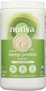 Nutiva Organic Cold-Pressed Raw Hemp Seed Protein Powder, Peak Protein, ...
