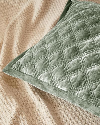 Miniatura 3 de COCOPLOCEUS 1 funda de almohada de 24 x 24 pulgadas, funda de terciopelo europea, funda decorativa estilo rural, fundas de cojín cuadradas con