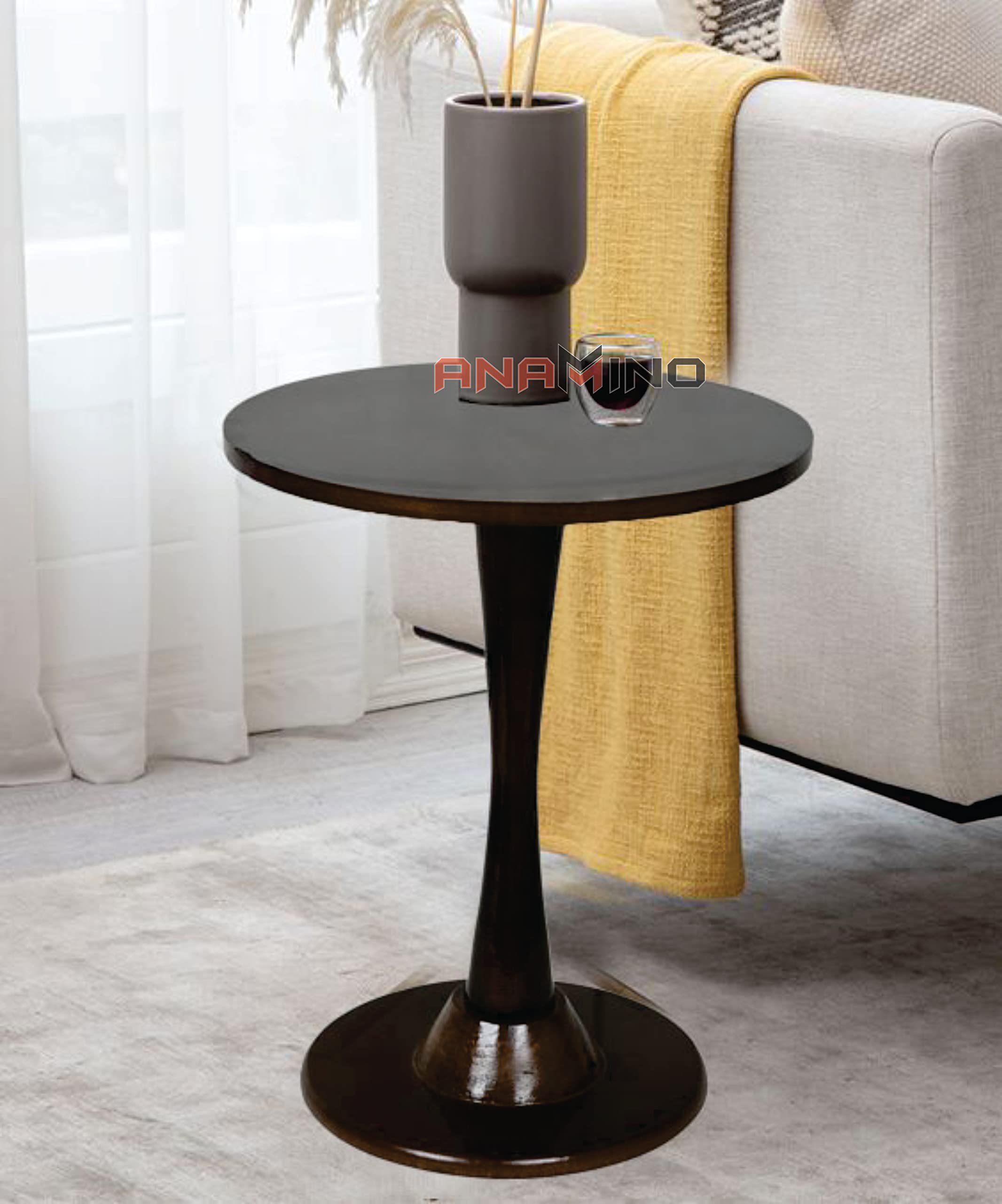 Anamino Shoppee Plant Table Mid Century Plant Stand and Tall Plant Holder for Flower Pots Indoor Plant Stand-Walnut (B0BRB9ZBGZ) Amazon Price History, Amazon Price Tracker