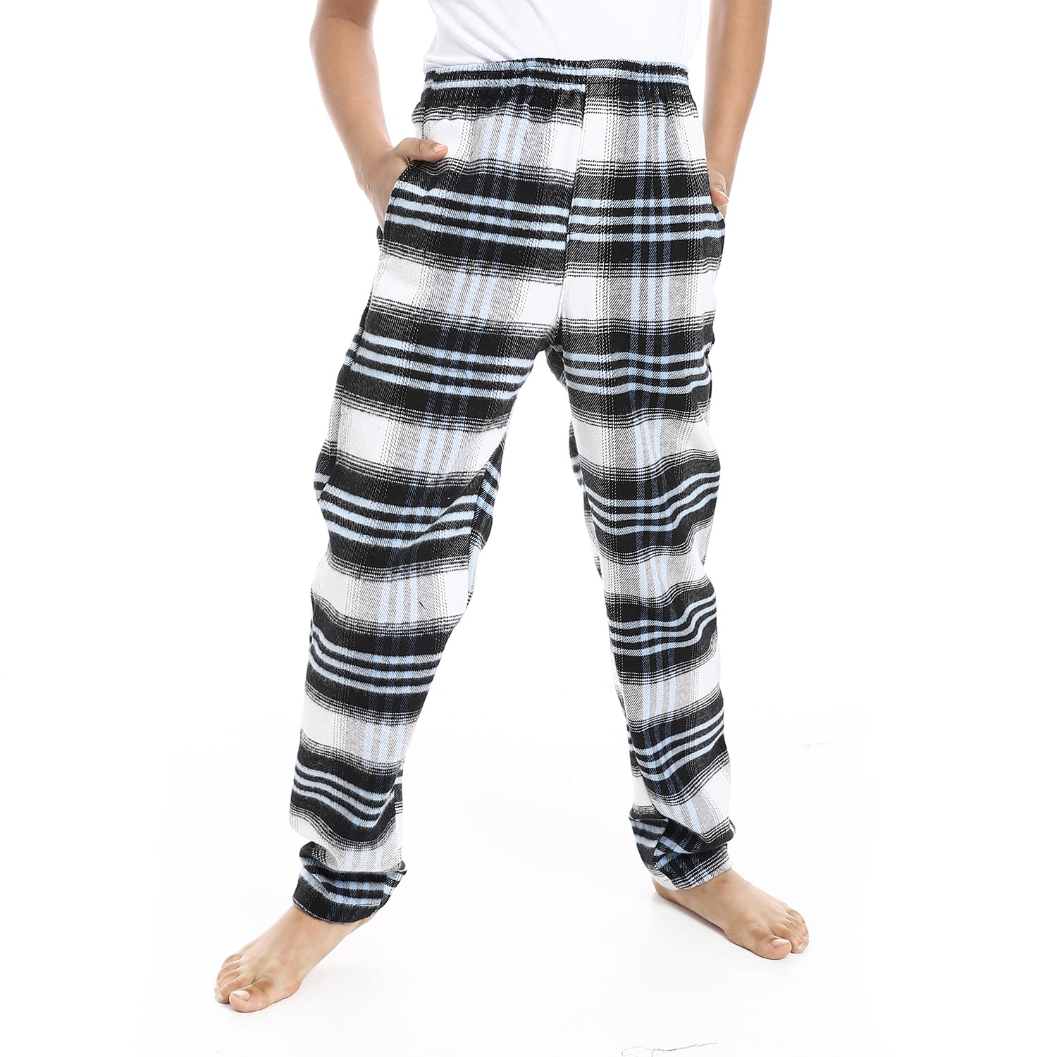 Boys Regular fit Checkered Trousers Pants