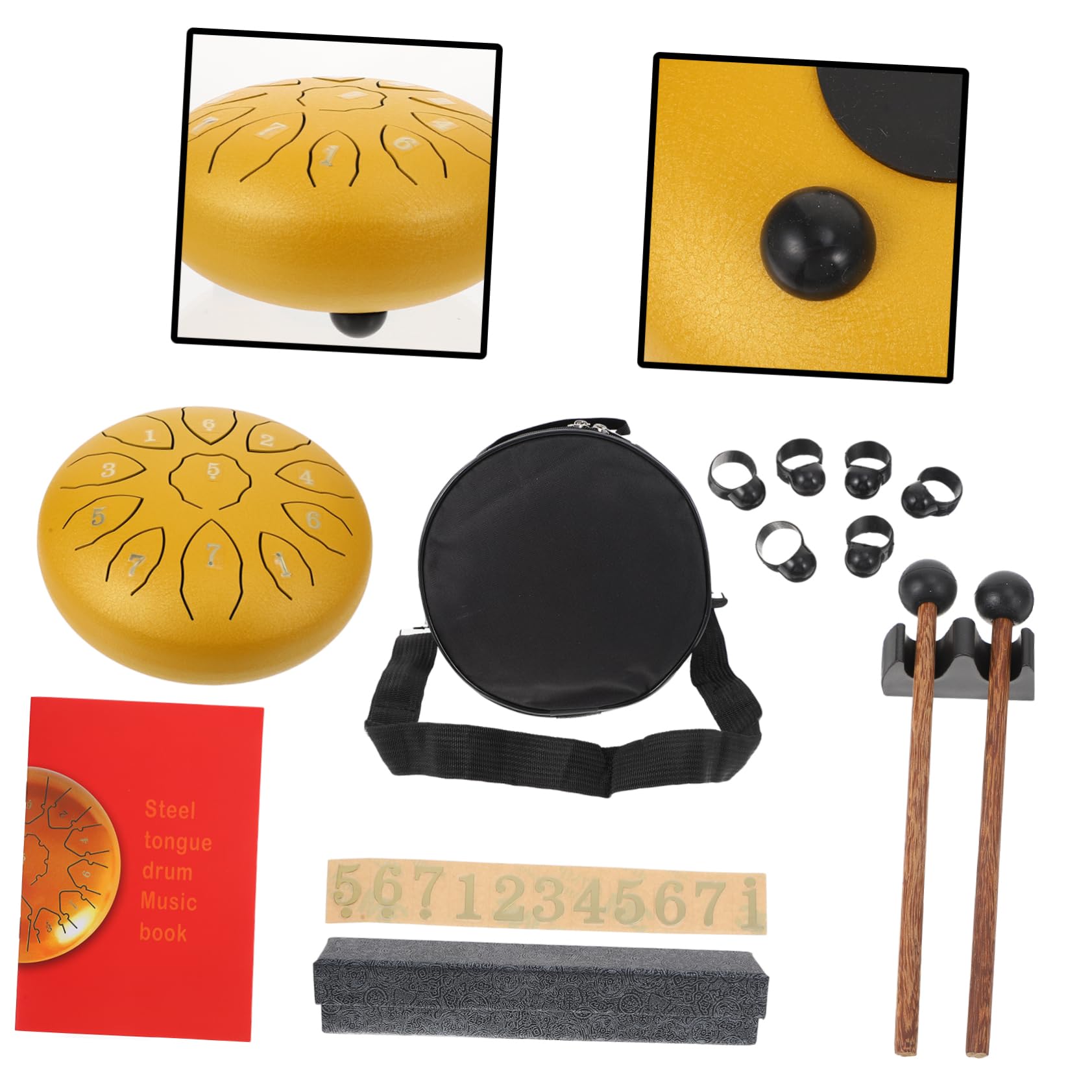 ibasenice De Lengüeta De Acero De Lengüetas Creativo Tonos Instrumento De Percusión Para Yoga Terapias Musicales