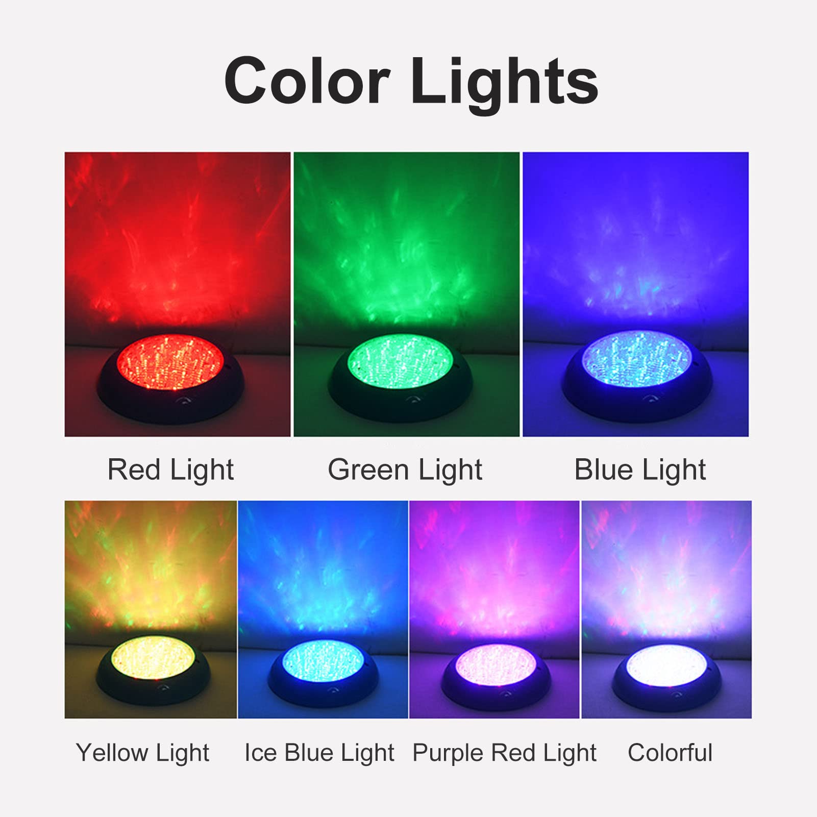 Fdit LED-Schwimmbadlampe Ip68 Wandmontierte Teichleuchte Unterwasser für LED-Poolleuchten Unterwasserleuchten Leuchten für 35 W Ac12V-Beleuchtungsprodukte