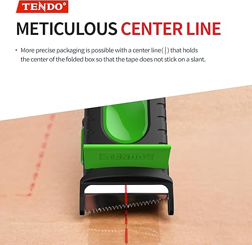 Vista 52 de Dispensador de cinta de envío resistente: TENDO° Premium Line - Dispensador de piezas maestras de 2 pulgadas reutilizable, reemplazable y ecológico