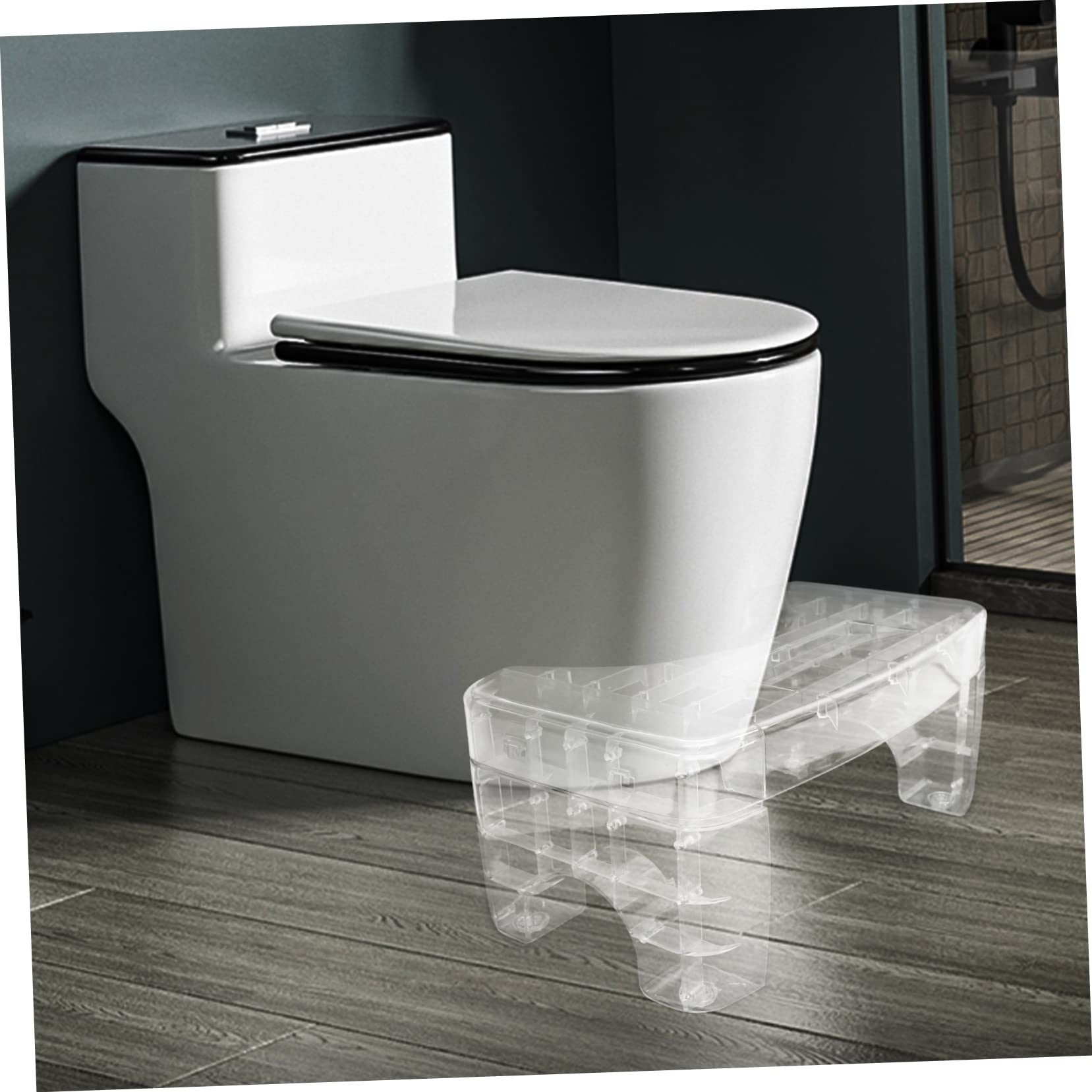 IWOWHERO Toilet Stool Squat Adult Potty Training Seat Foot Stool for Toilets Home Footstool