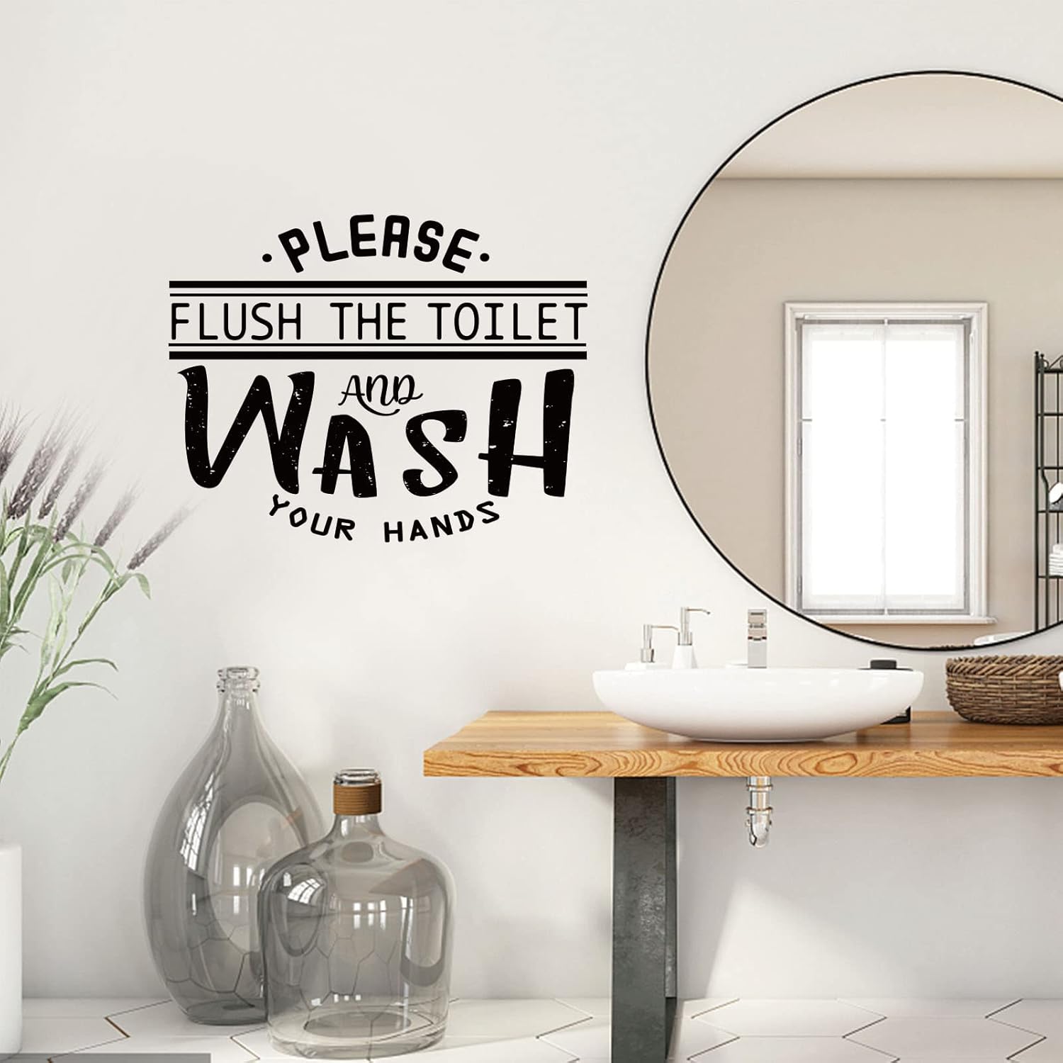 Superdant ウォールステッカー 装飾ステッカー ウォールアート The Toilet Wash Your Hands 壁飾りステッカー ウォールシール ウォールペーパー ウォールデコ おしゃれ モダン 洋風 モノトーン エレガント ステッカー Diy 壁デコシール 壁紙シール インテリアシール Superdant ウォールステッカー 装飾ステッカー ウォールアート The Toilet Wash Your Hands 壁飾りステッカー ウォールシール ウォールペーパー ウォールデコ おしゃれ モダン 洋風 モノトーン エレガント ステッカー Diy 壁デコシール 壁紙シール インテリアシール