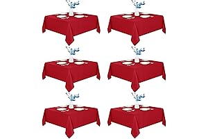 Fitable Red Square Tablecloths: A Touch of Festive Elegance