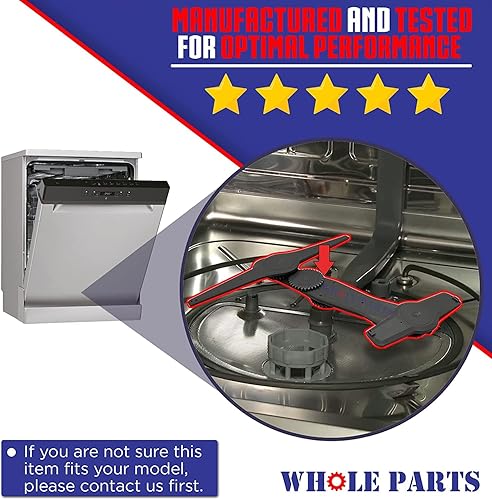 Miniatura 3 de Whole Parts Brazo de pulverización inferior para lavavajillas  W10859935 - Reemplazo y compatible con algunos lavavajillas Kenmore y Whirlpool