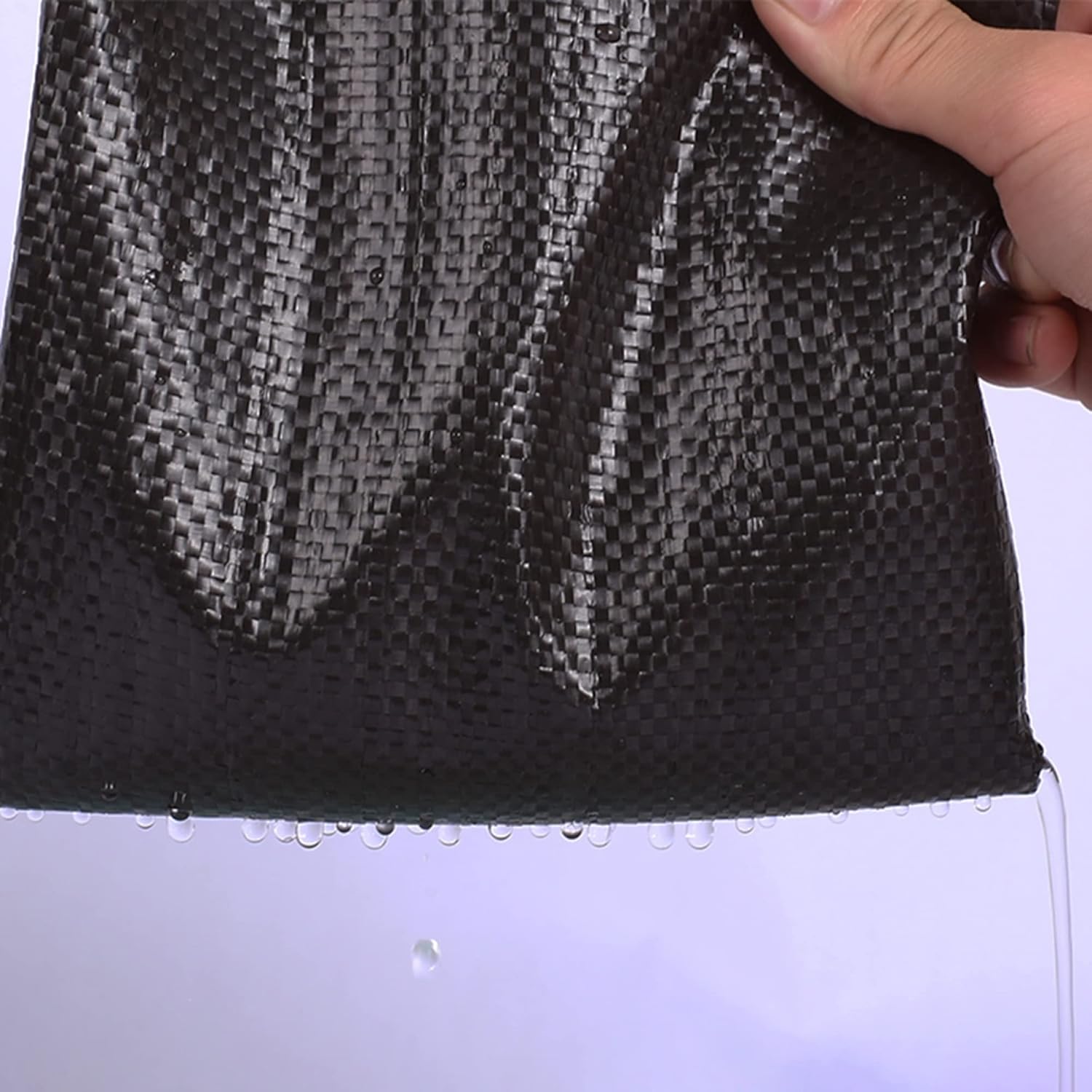 Landscape Fabric Weed Barrier, Heavy-Duty Weed Block Gardening Mat Weed Control Ground Cover for Flower Bed, Mulch/Black / 0.4X200m