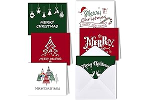 MIAHART 30-Pack Blank Christmas Cards Assortment