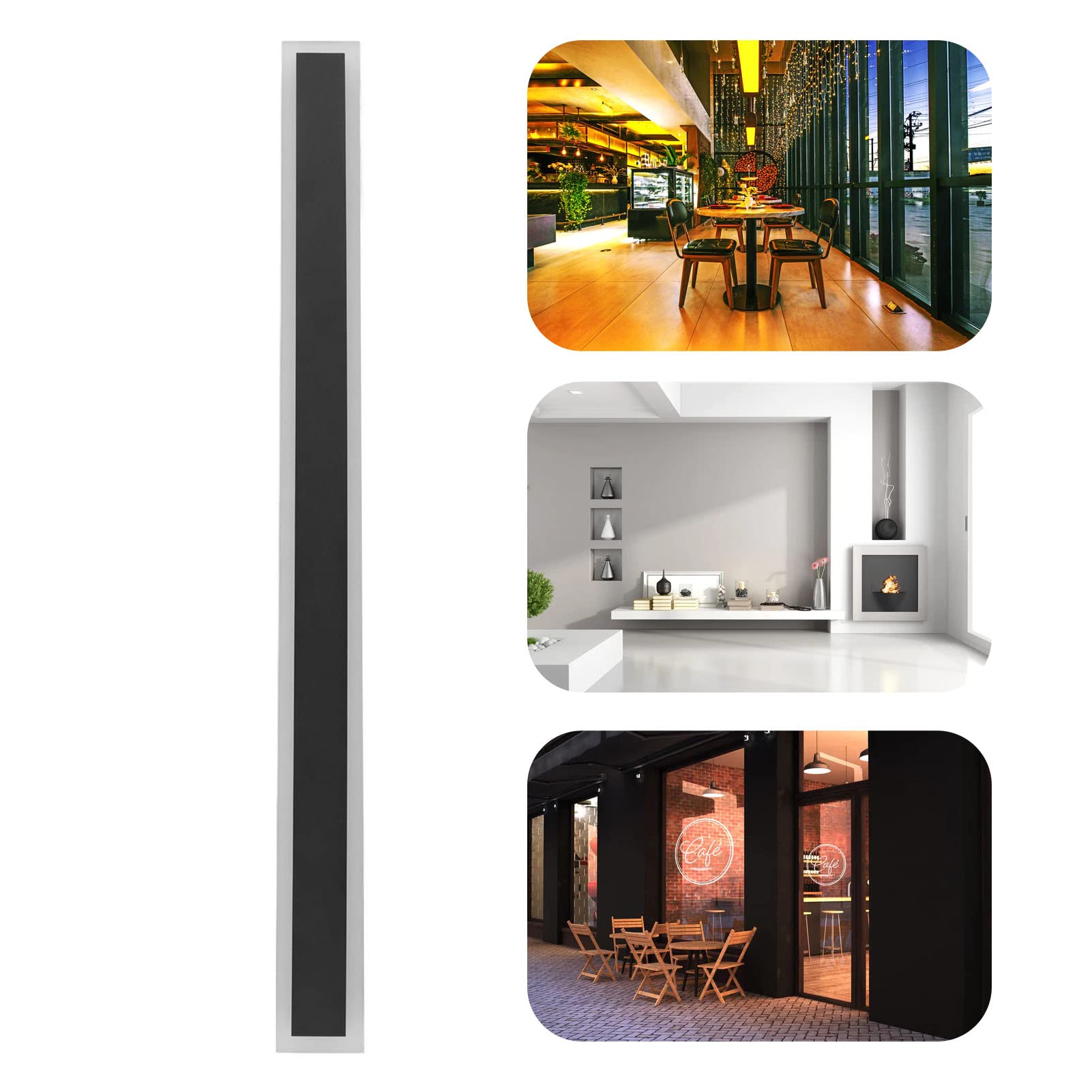 Listwa LED do ściany 100 Cm, Aluminiowy Kinkiet Akrylowy, do