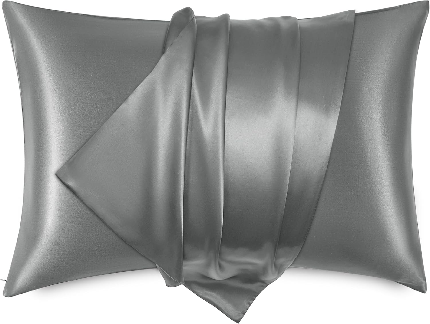 Bedsure 100 Mulberry Silk Pillowcase for Hair and Skin