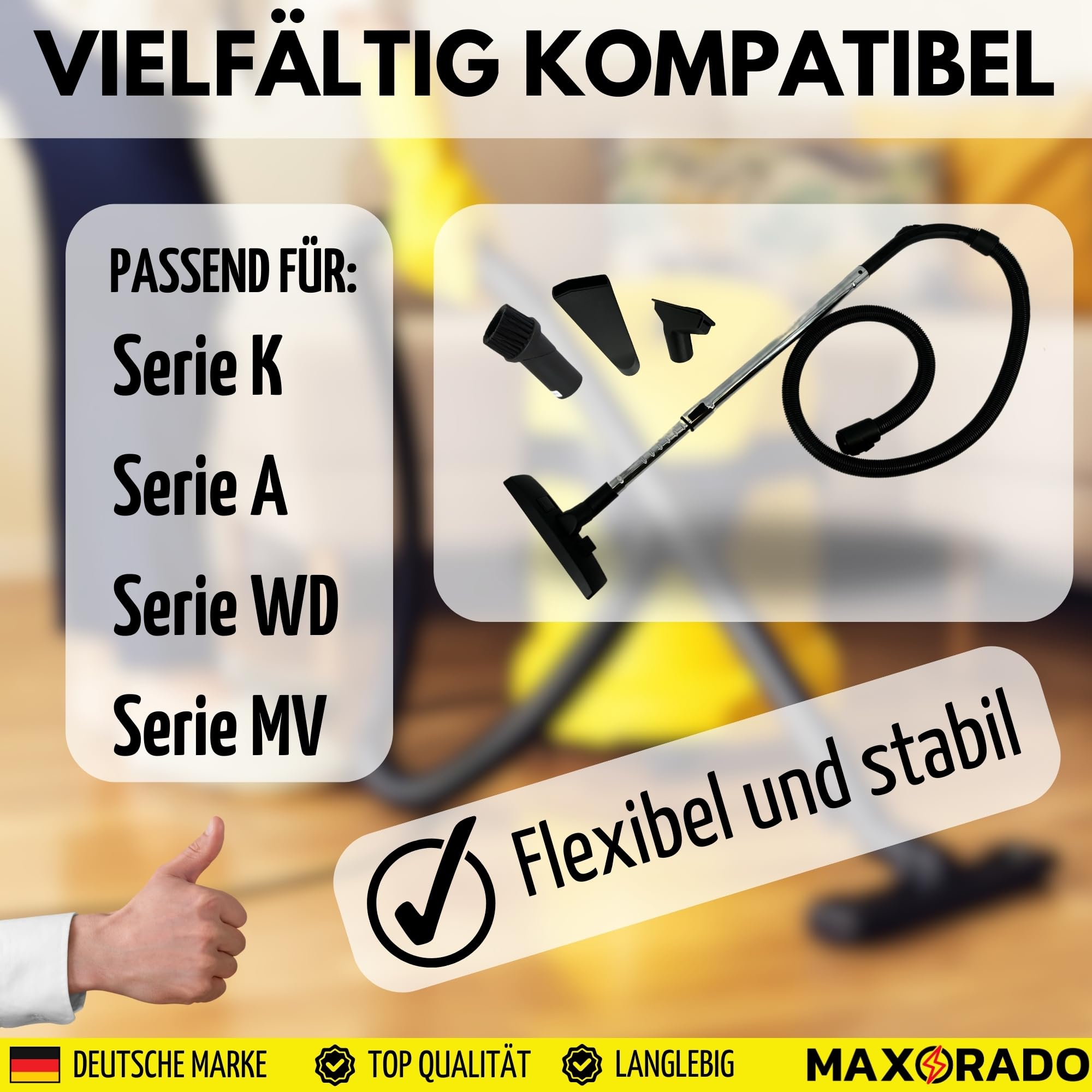 Kit de rechange XXL pour aspirateur eau et poussière Kärcher MV WD 90121090 90121090 WD3200 WD3800 A2004 A2024 A2054 A2064 MV2 WD2 WD2064